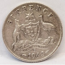 AUSTRALIA 1943 D . SIXPENCE AUSTRALIA 1943 D . SIXPENCE